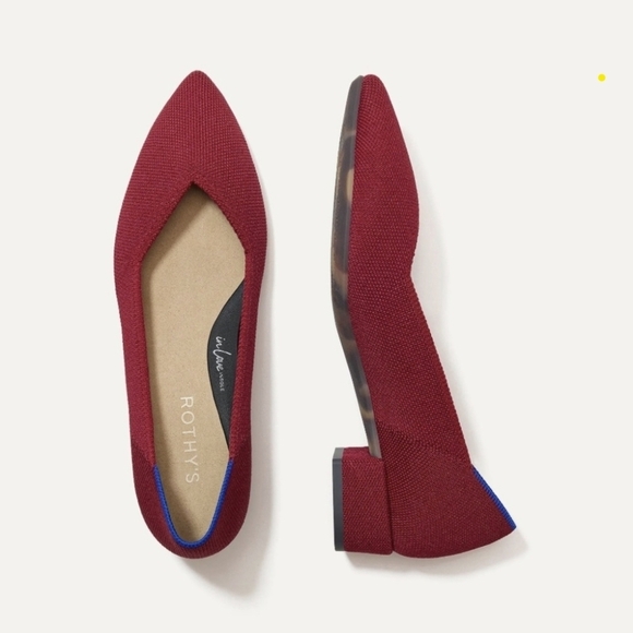 EUC LIKE NEW Rothy’s The High Point Autumn Red Women 6 - Picture 1 of 16